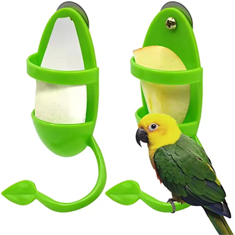 Bird Fruit & Vegetable Feeder with Cuttlebone Holder – Cage Hanging Cup